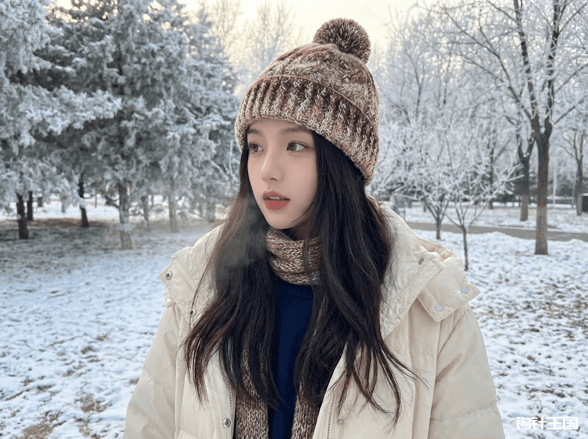 头围58cm友好！一夜速钩「雪夜暖栗」钩针帽，轻松解锁小脸秘诀